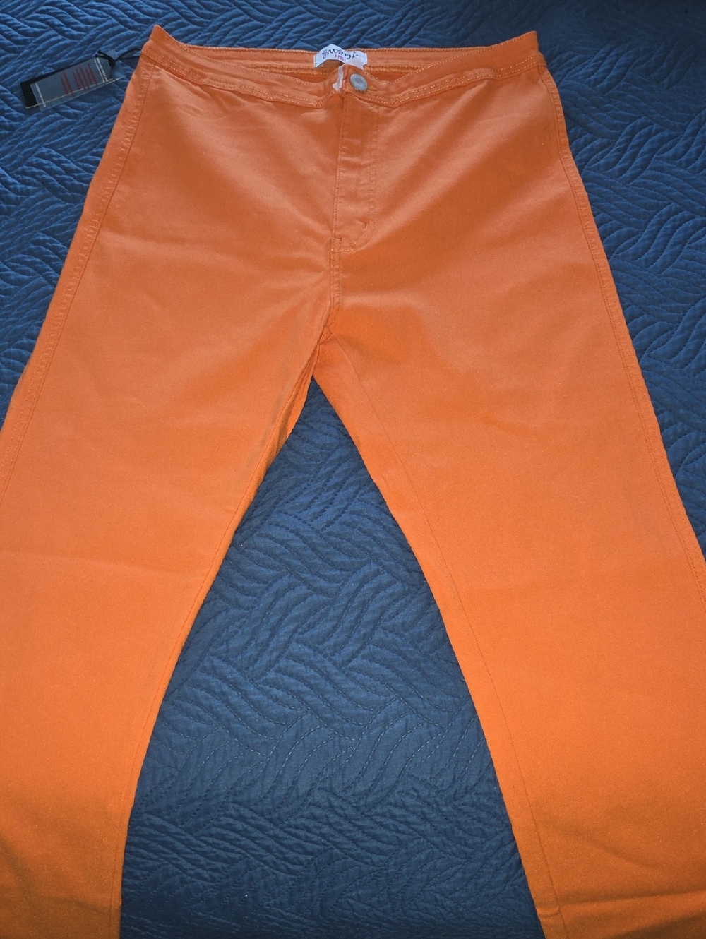 SWANK Orange Women's Pants with Branded Waist Label - New w/tags
